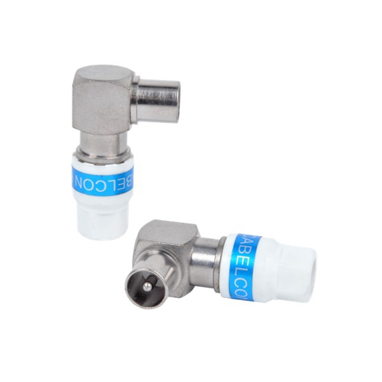 Afbeeldingen van HAAKSE COAXSTEKKER MALE CABELCON