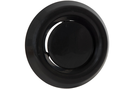 Afbeeldingen van AFZUIGVENTIEL Ø100/125MM ZWART