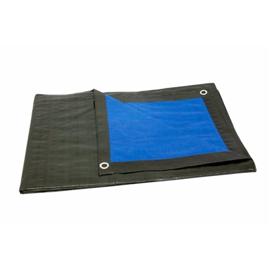 Afbeeldingen van DEKKLEED BLAUW-GROEN 4 X 6M 150 GRAM
