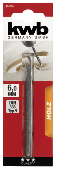 Afbeeldingen van FREESBOOR HOUT 6MM KWB