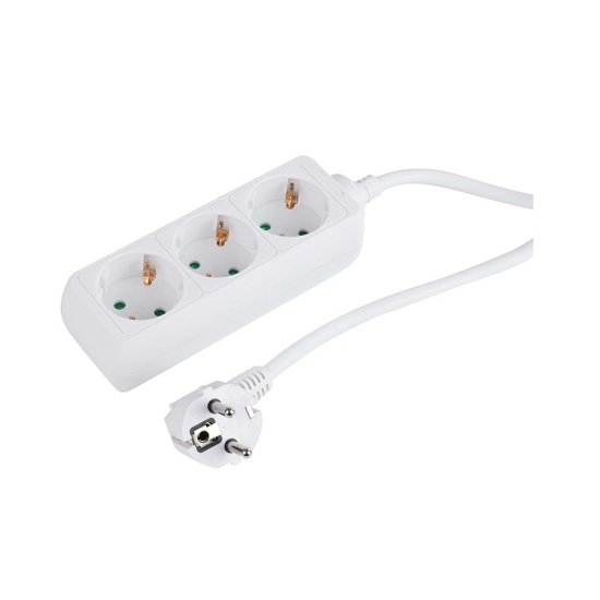 Afbeeldingen van STEKKERDOOS 3V 3,0M 3X1,5Q WIT