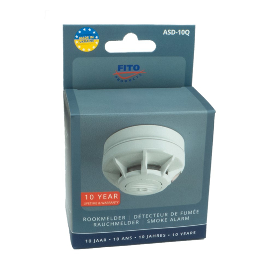 Afbeeldingen van OPT.3V ROOKMELDER INCL VASTE 3V LITHIUM BATTERIJ 10 JAAR