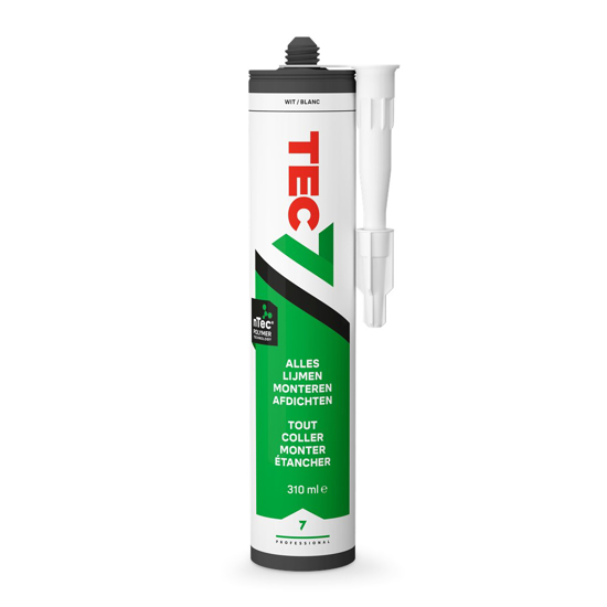 Afbeeldingen van TEC7 WIT (RAL 9016) - PATROON 310ML