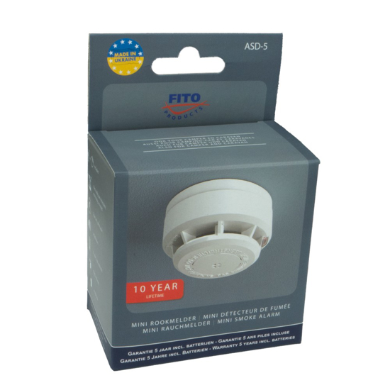 Afbeeldingen van ROOKMELDER INCL. 2X1,5V AAA BATT. 5 JAAR