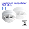 Afbeeldingen van DRAADLOOS KOPPELBARE ROOKMELDER INCL.3V VASTE LITHIUM BATTERIJ 10 JAAR