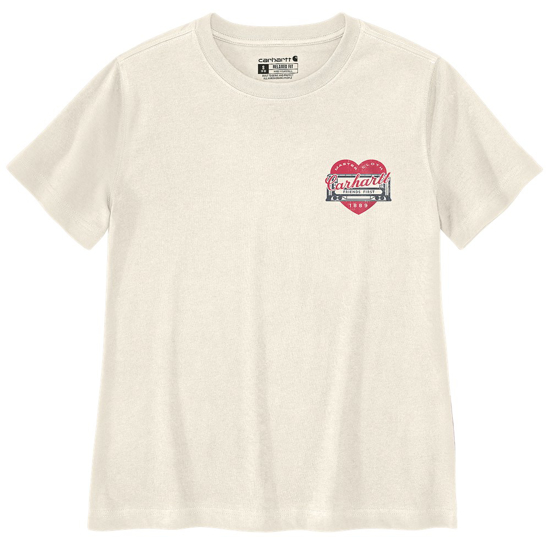 Afbeeldingen van 107534W39 IRVINE RELAXED HERITAGE HEART T-SHIRT EGGSHELL L