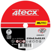 Afbeeldingen van DOORSLIJPSCHIJF MEGA-LINE A30S BF41 230 X 2,5 X 22,23MM