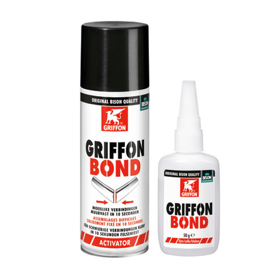 Afbeeldingen van GRIFFON BOND LIJM 50 G + ACTIVATOR 200 ML NL/FR/DE